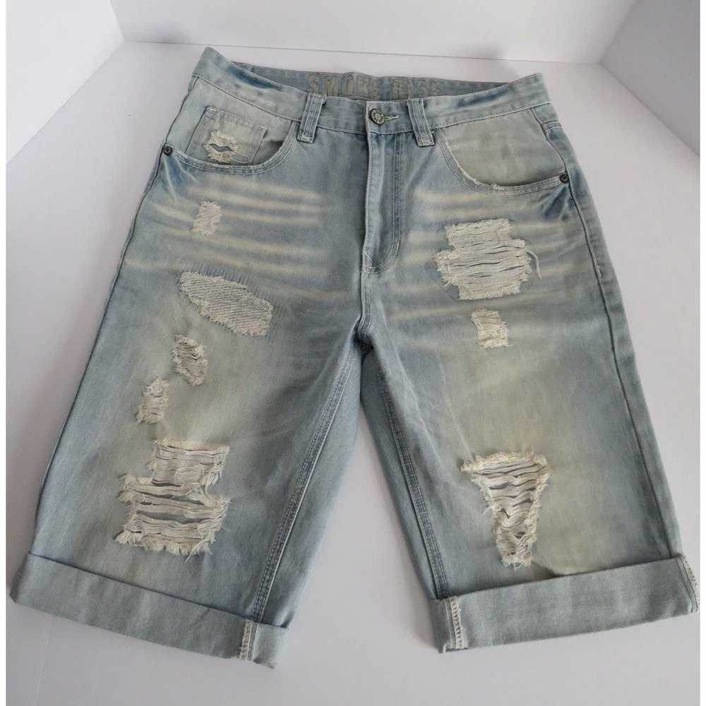 Smoke Rise Men's Distressed‎ Denim Shorts